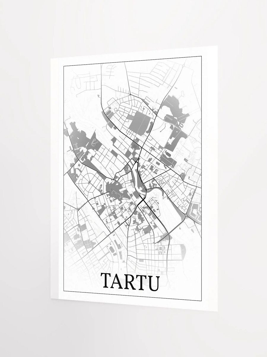 Tartu, Estonia, city map print product image (9)