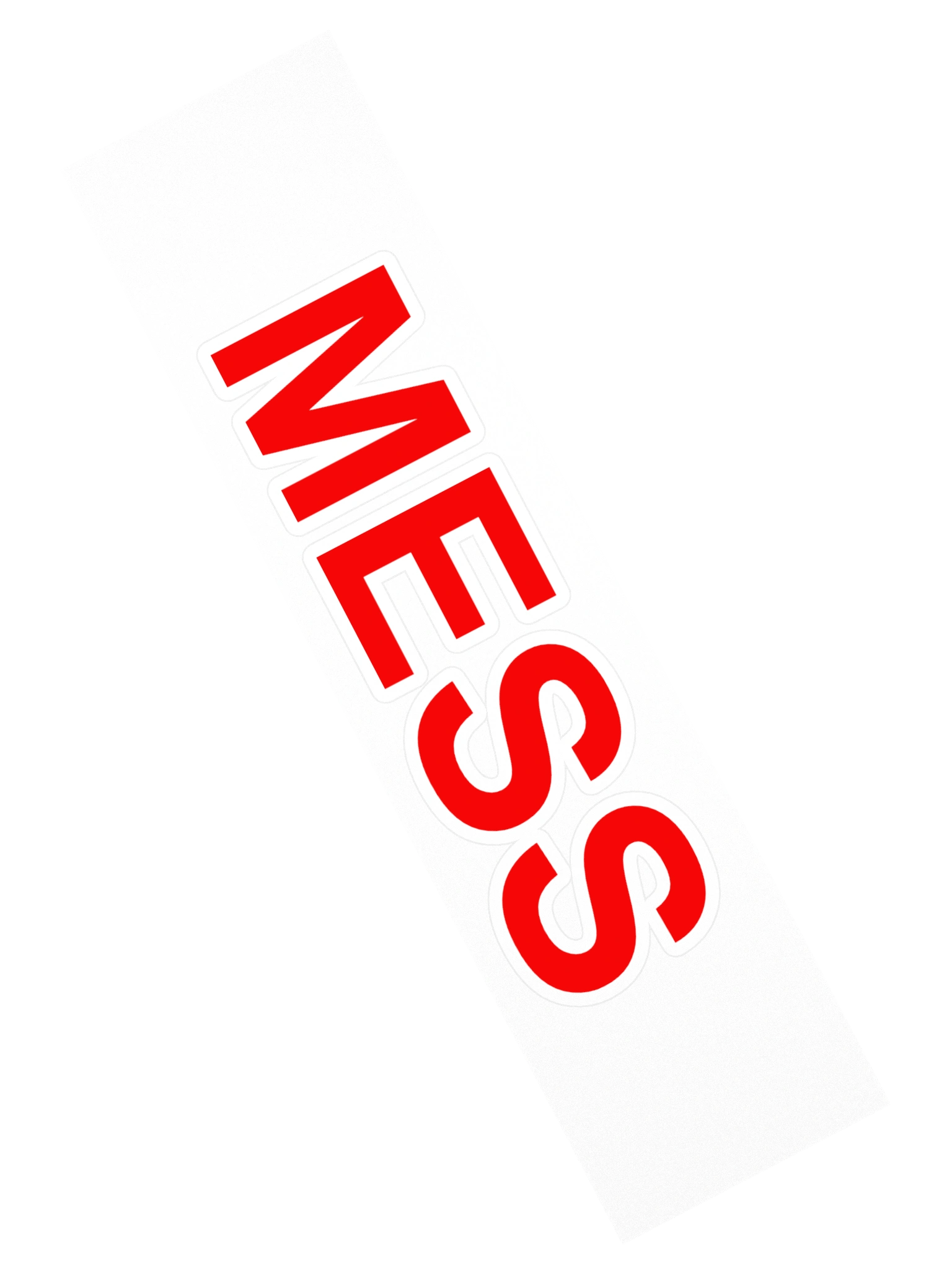 Mess Bumper Sticker product image (2)