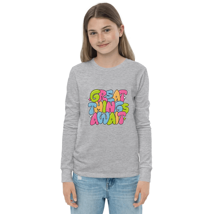 Colorful Optimism Youth Long Sleeve Tee product image (4)