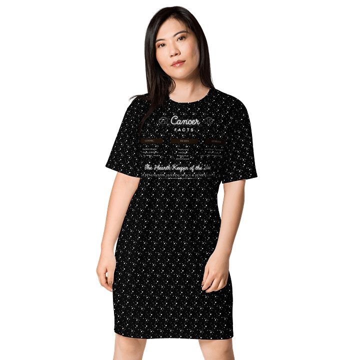 Cancer Zodiac 2025, Attributes Table, Tee Dress product image (1)