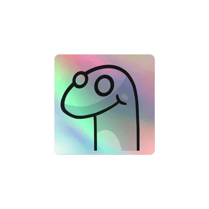 Snook Holo Sticker - Snowdrift product image (1)