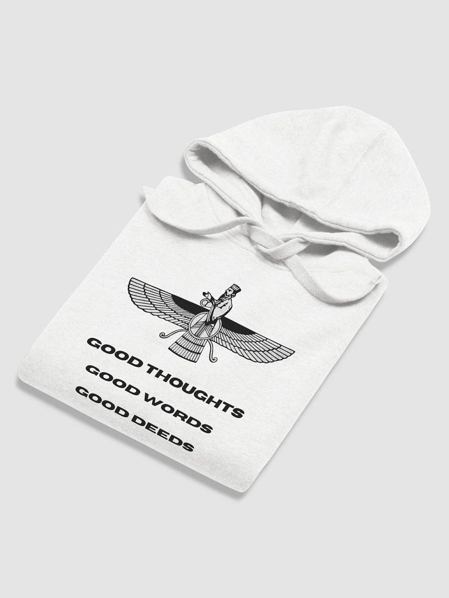 Faravahar Persian Design Hoodie Good Thoughts Good Words Good Deeds product image (6)