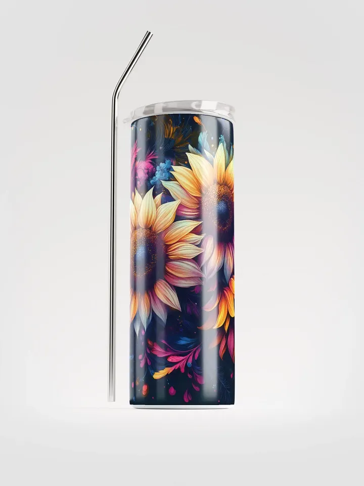 Sunflower Swirl Stainless Steel Tumbler product image (2)