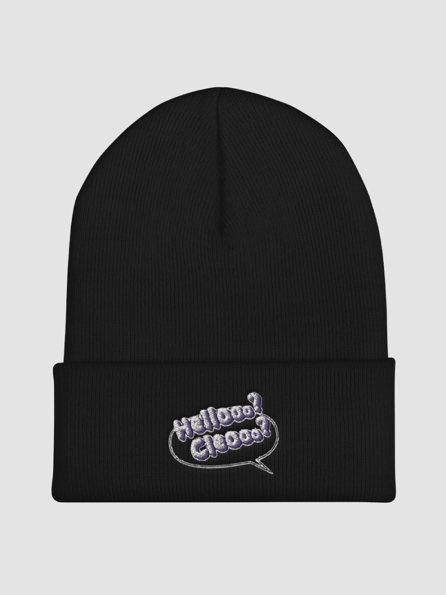 Hello? CLEO? Embroidered Cuffed Beanie product image (1)