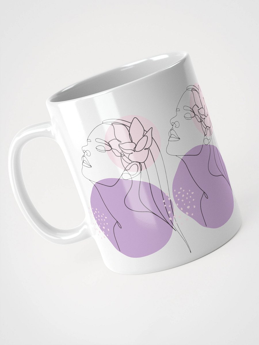 Mug Blanc Equilibre Femme Lavande - Paix de l'Ame - Idée Cadeau Raffiné product image (3)