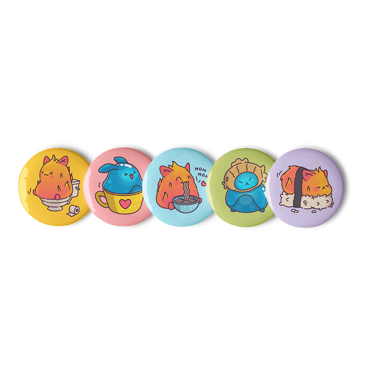 Atsu & Nami Pin Button Set product image (1)