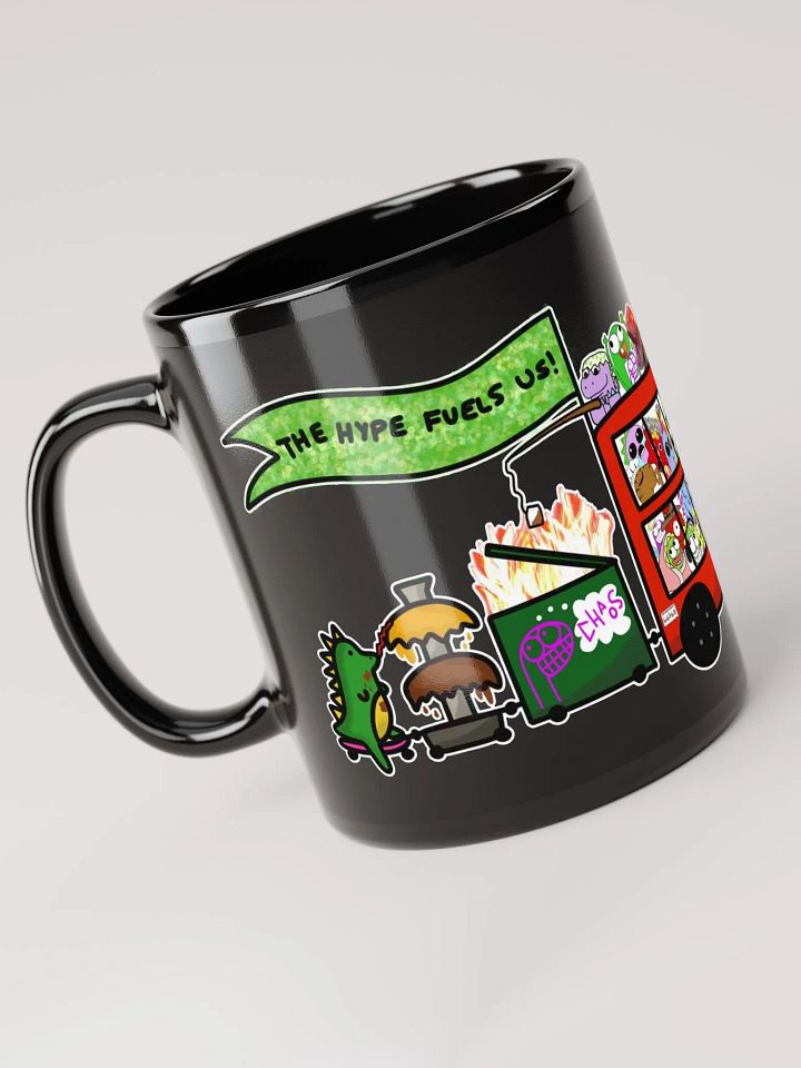 Dinosaur Streamfest Black Mug product image (1)