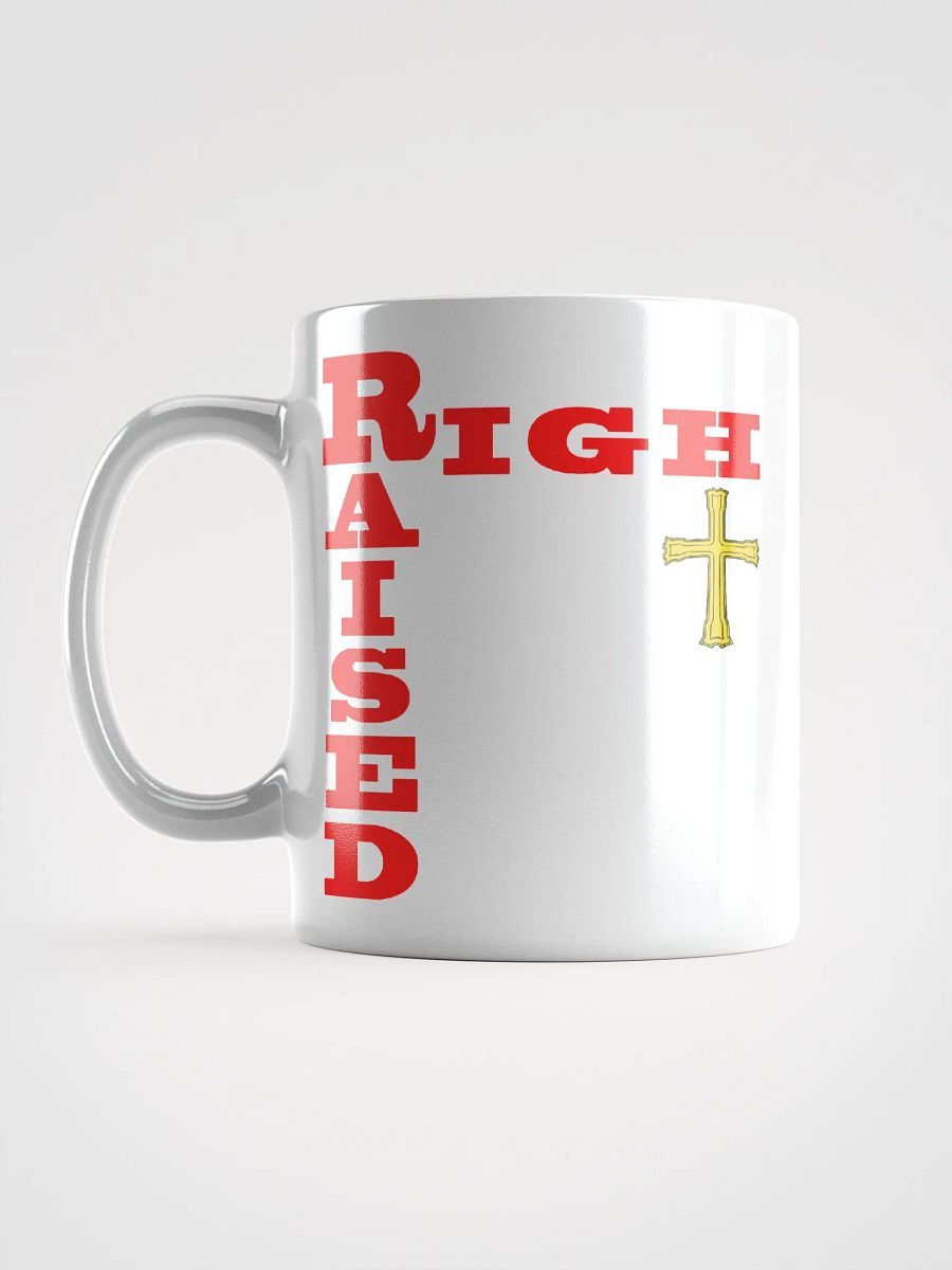 Raised Right Cross White Mug product image (12)