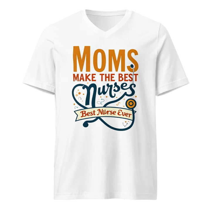 Medical Moms, Best Nurse Ever V-Neck Tee product image (5)