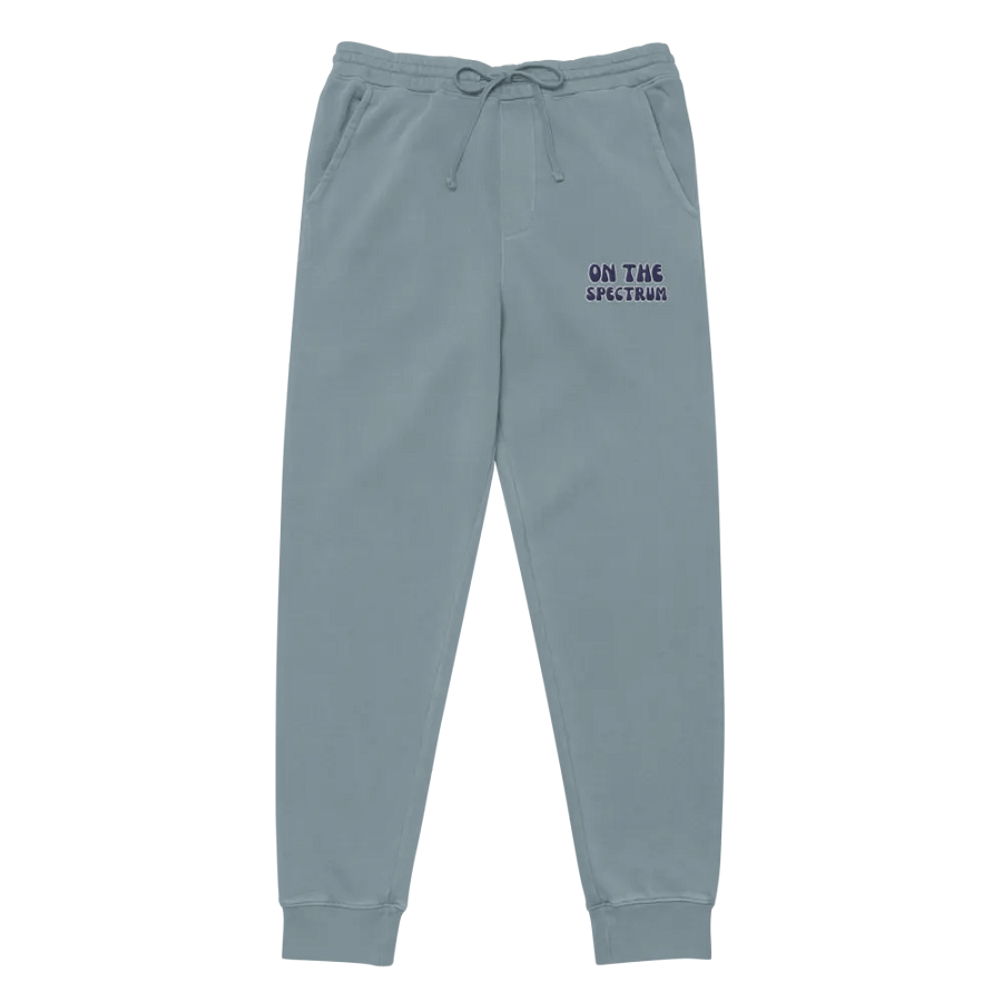 ON THE SPECTRUM (navy and white) pigment dyed sweatpants product image (7)