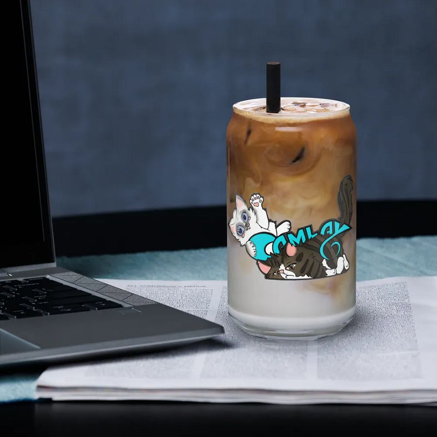 Can-Shaped Glass: Luigi & Ariel Logo product image (33)