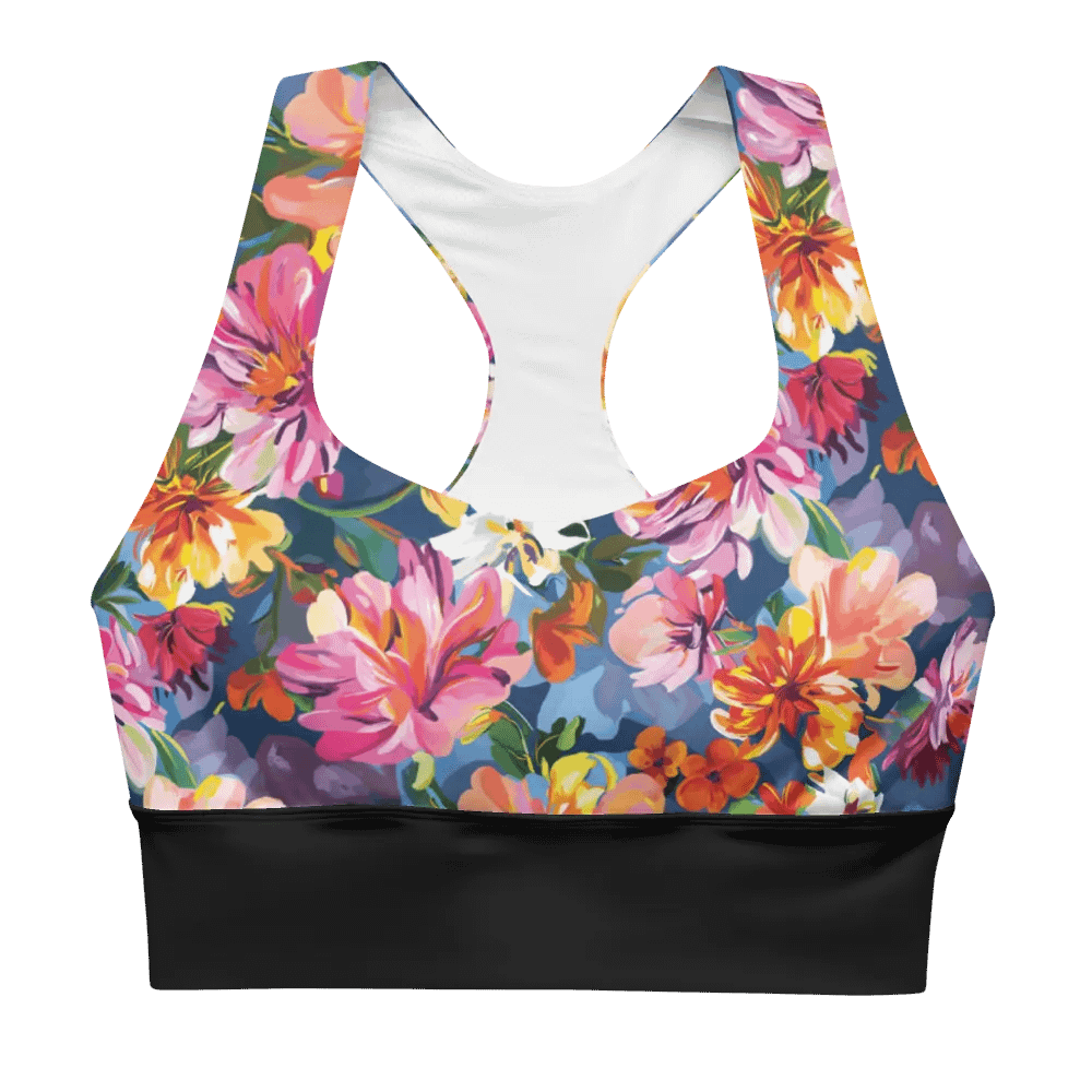 Hight Impact Bra "Bold Abstract Florals" product image (2)