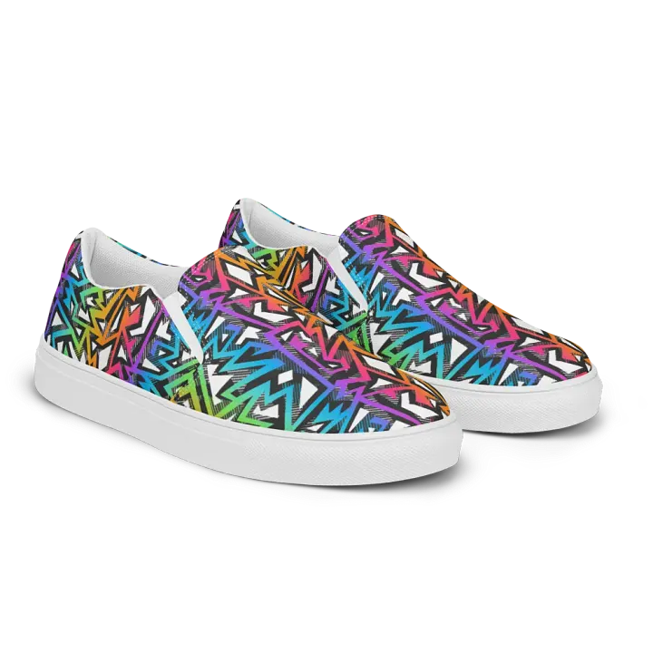 Rainbow Sparkle | Women's Slip-On Canvas Shoes product image (2)