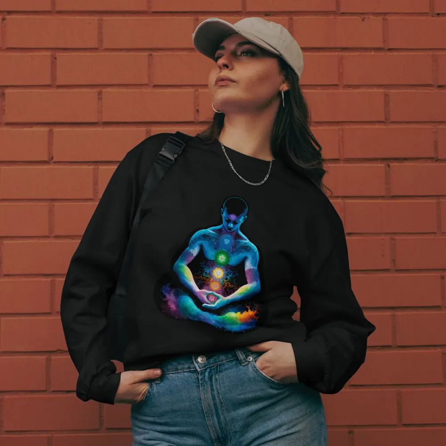 [Meditation] - Unisex Premium Heavyweight Long Sleeve Shirt product image (12)
