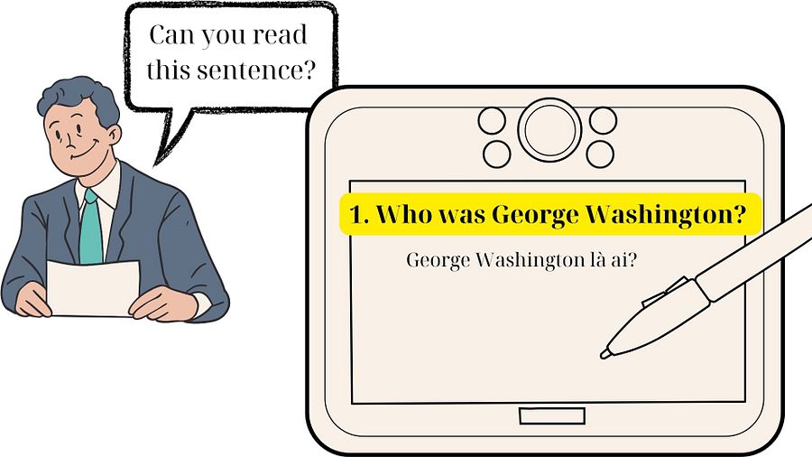 Citizenship practice test (writing and reading) PDF file product image (2)