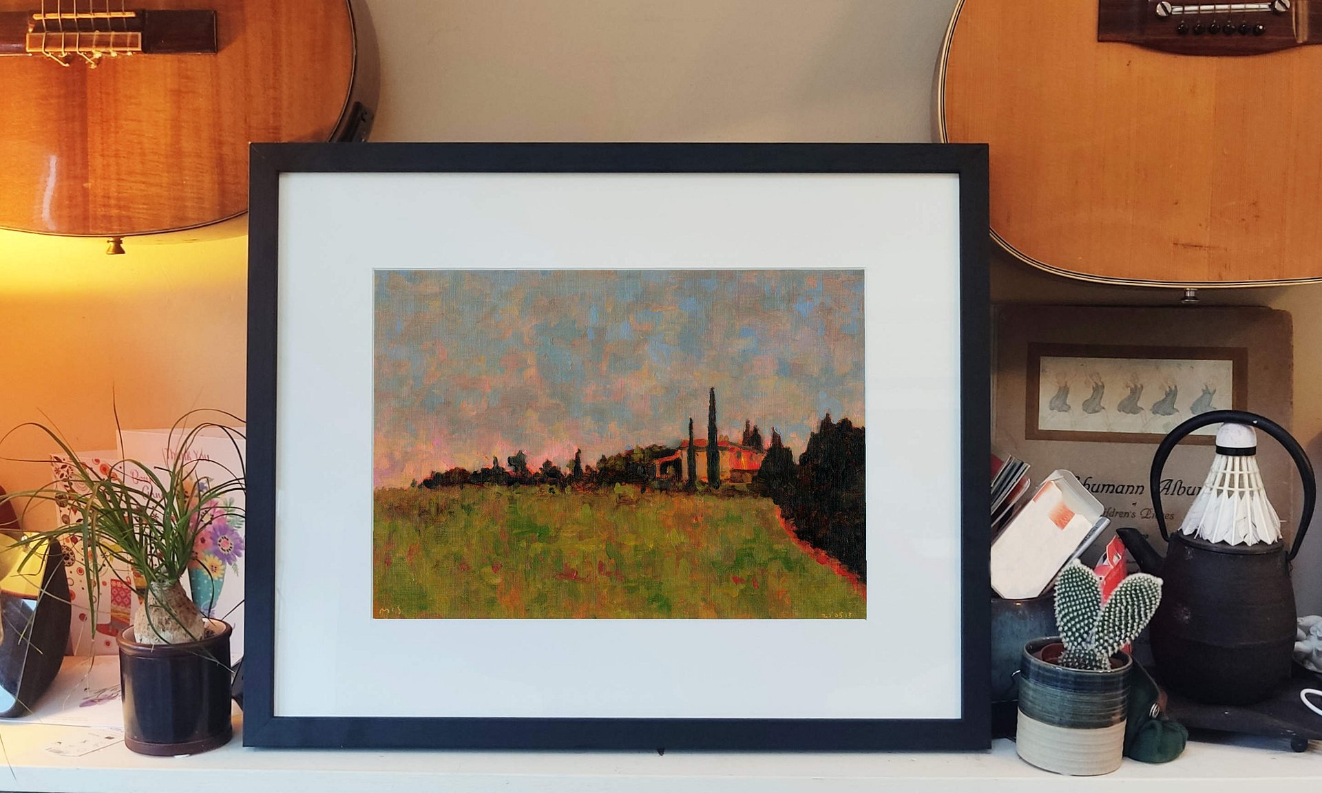 250513 Tuscan Landscape Study Original Artwork product image (2)