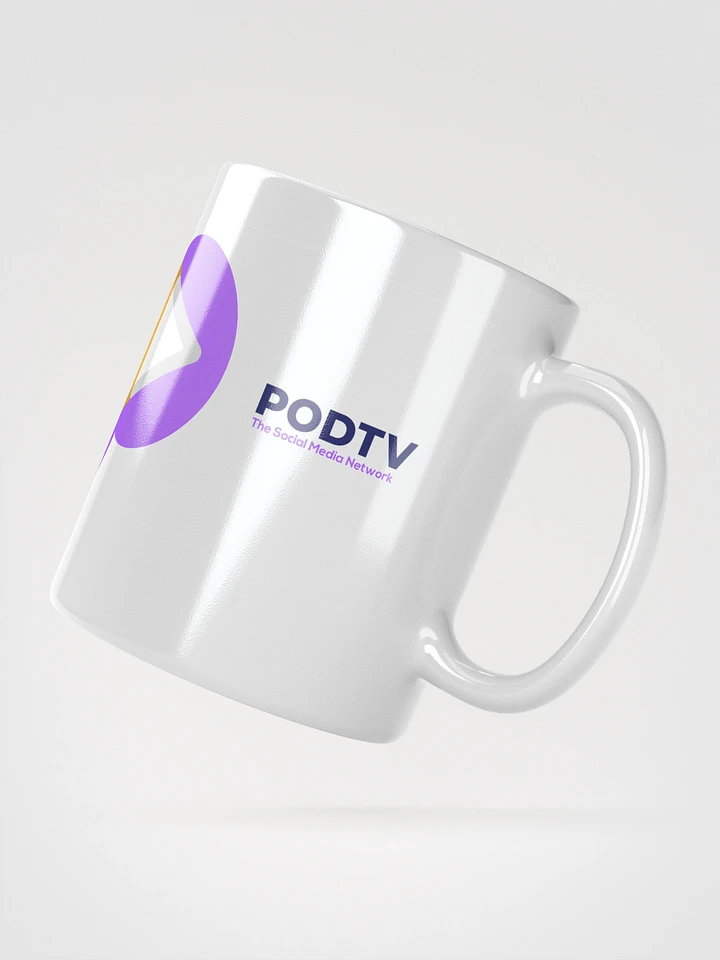 PODTV The Social Media Network White Glossy Mug product image (4)