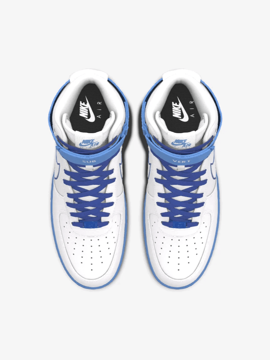 White Subvert Air Force 1 High by Alluci N1K3-C1TY|Co-Lab product image (2)