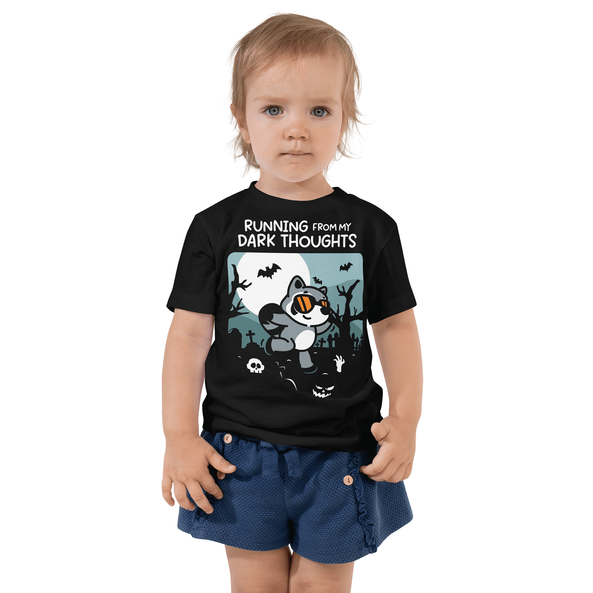 Running From My Dark Thoughts Kids Shirt product image (1)