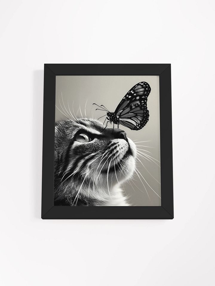 Whimsical Butterfly Cat Framed Poster product image (2)