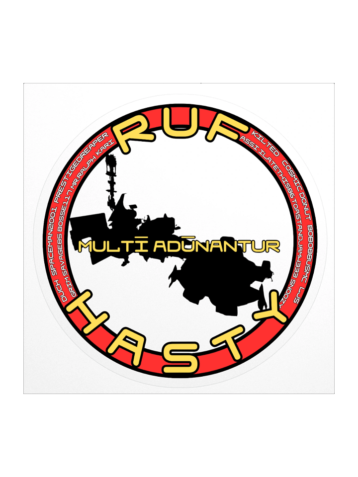 RUF Hasty Misson Sticker product image (1)