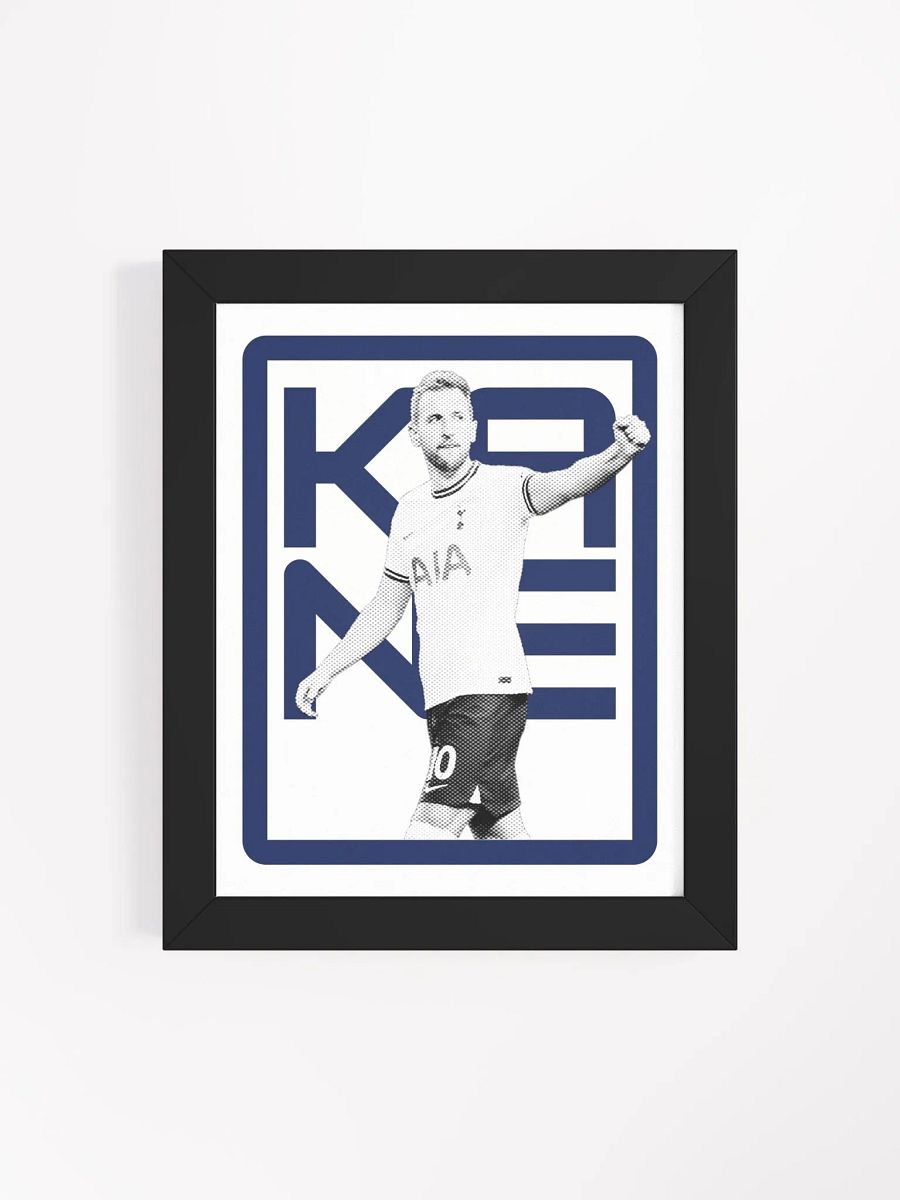 Harry Kane BW Tottenham Hotspur Name Art Framed Print product image (2)