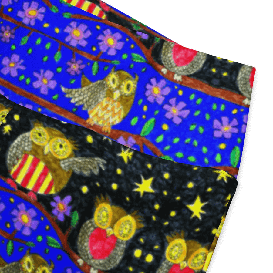Whimsical Owl Delight Flare Leggings product image (2)