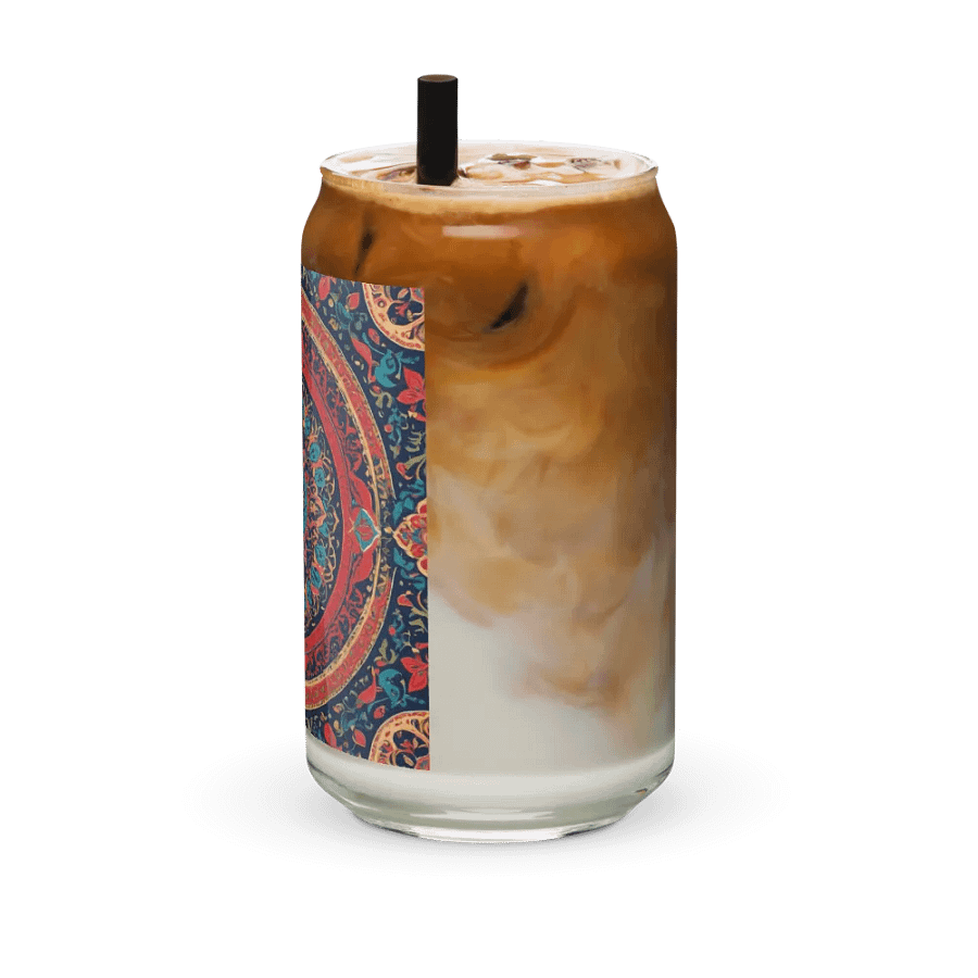 Glass with Persian Carpet Design Mix of Beautiful Colors product image (42)