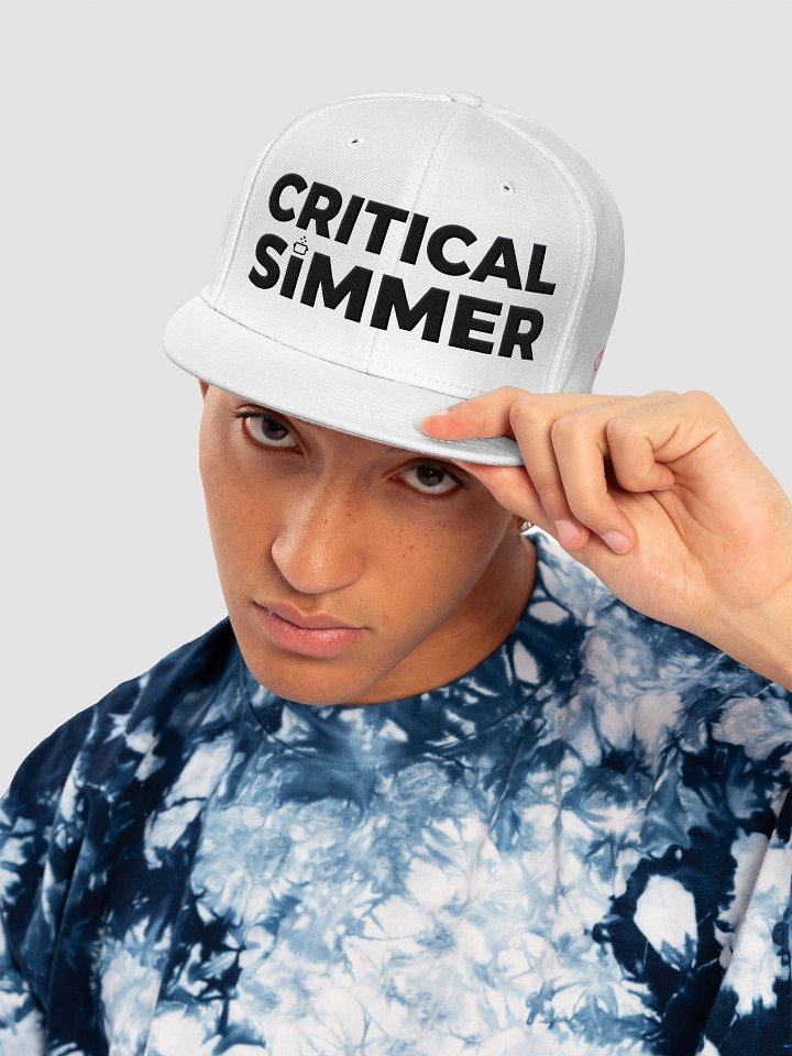 Critical Simmer Snapback | Funny Cooking Hat product image (1)