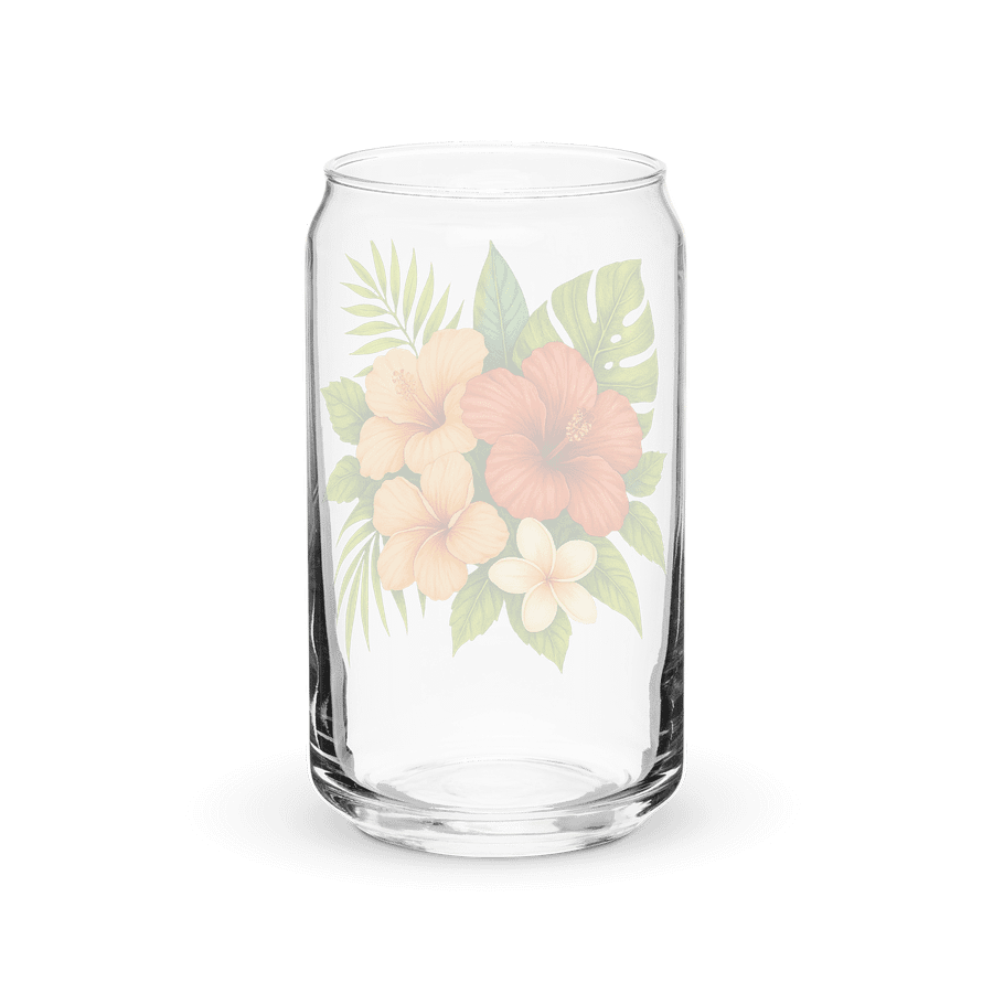 "Tropical Bloom" Can Glass | Island Vibes Everyday product image (6)