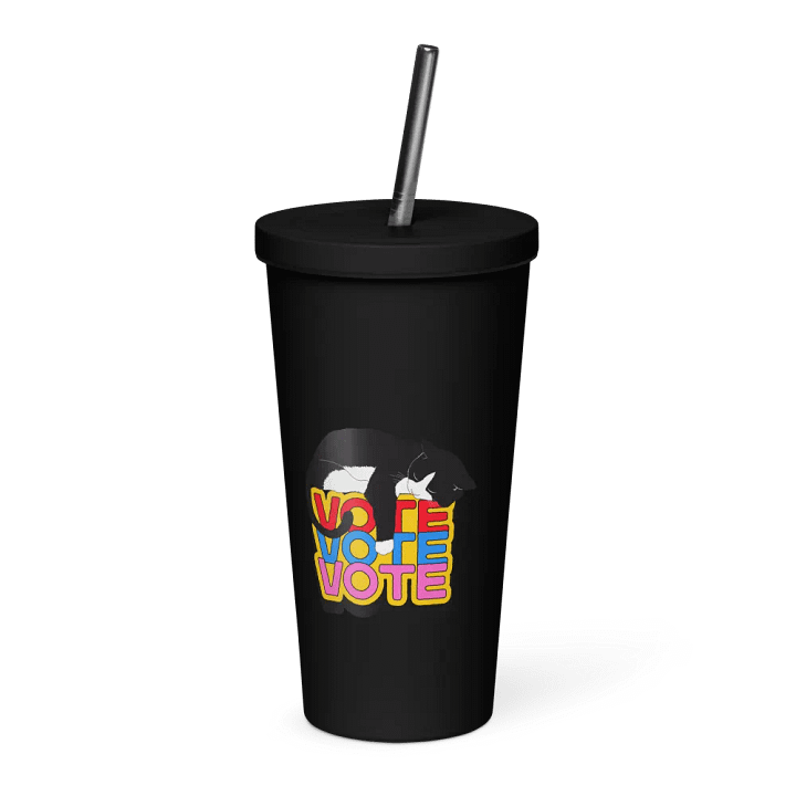 Slumbering Cat Vote Insulated Tumbler product image (1)