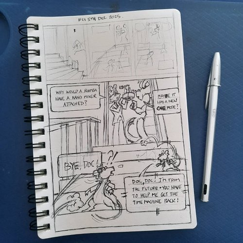 Marty is in a serious dilemma. He's lost the time machine, and there's now two of him in this timeline. 2024 Doc Mouse may ju...