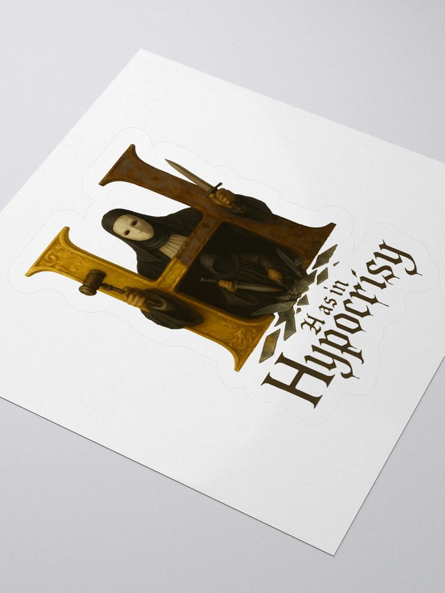 H as in hypocrisy sticker product image (9)