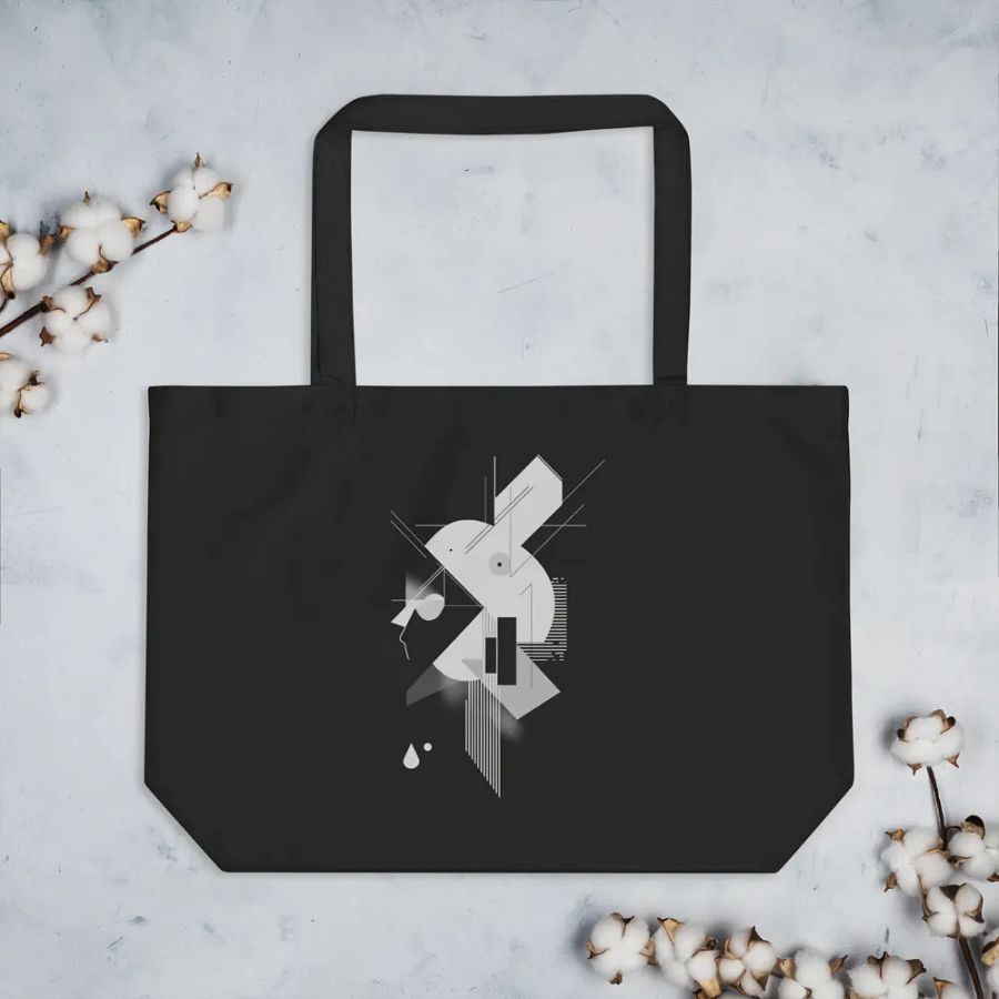Abstract Persona 002 (Black) (Organic Cotton Tote) product image (3)