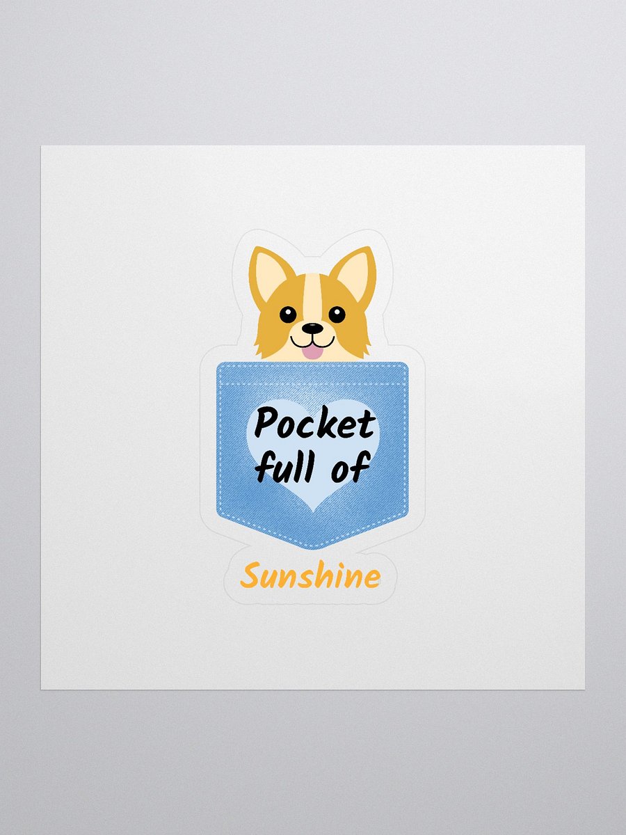 Pocket Full of Sunshine Corgi Stickers product image (1)
