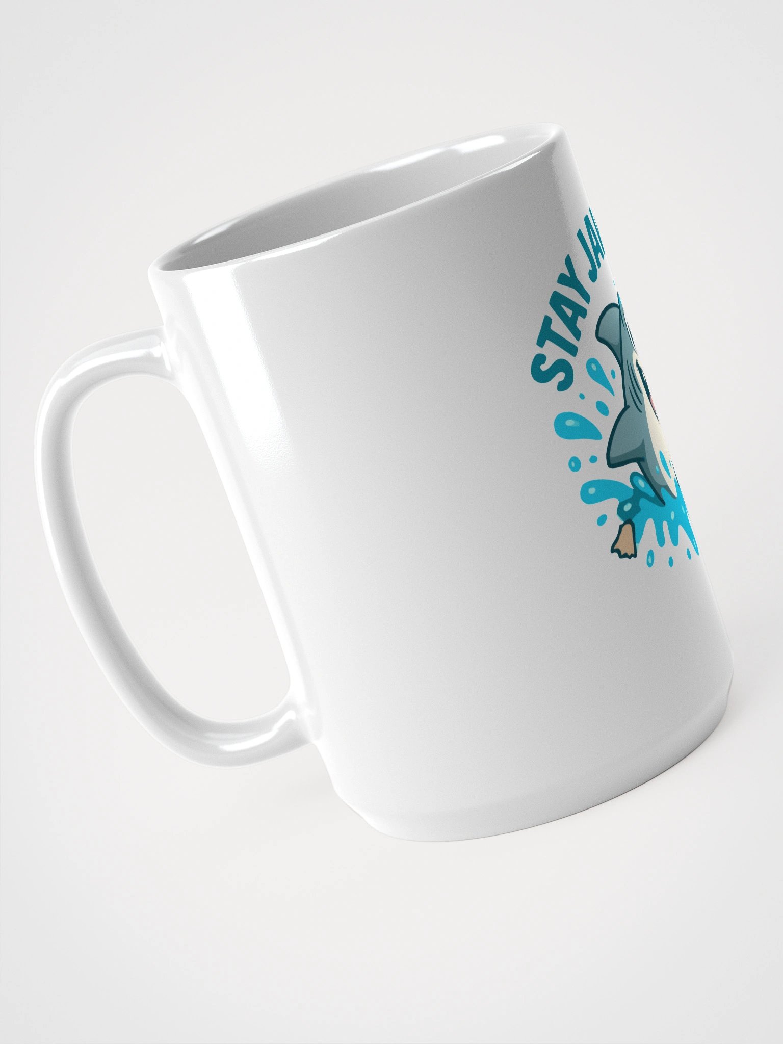 Jaw-some Shark White Glossy Mug product image (4)