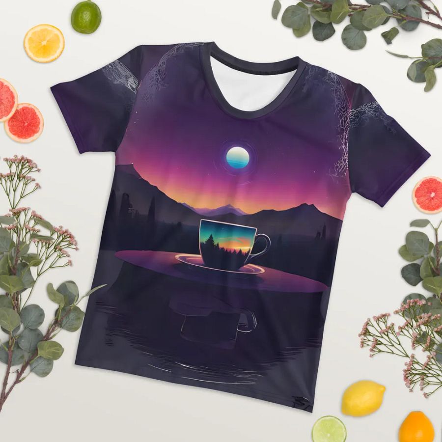 Coffee Sunset All Over Print T-shirt product image (9)
