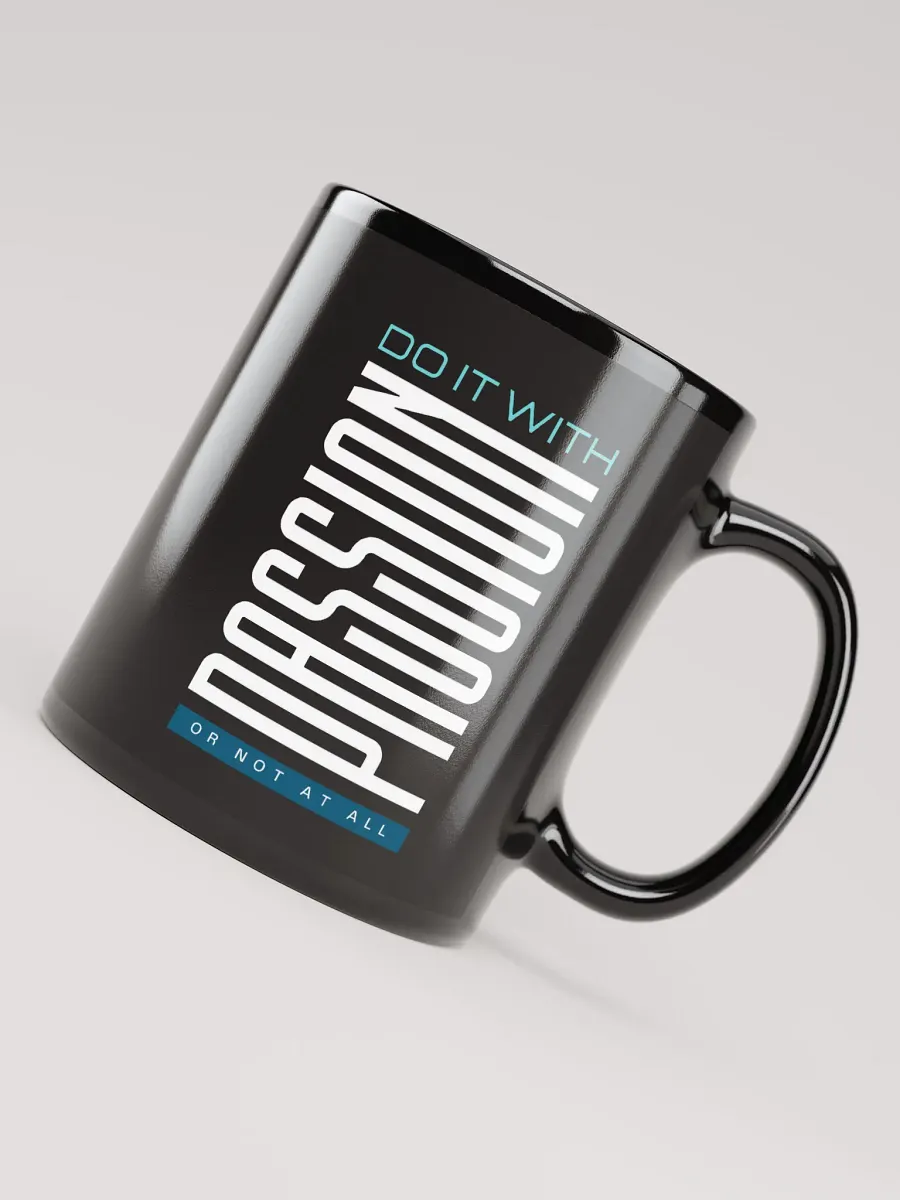 Do it With Passion Black Glossy Mug product image (4)