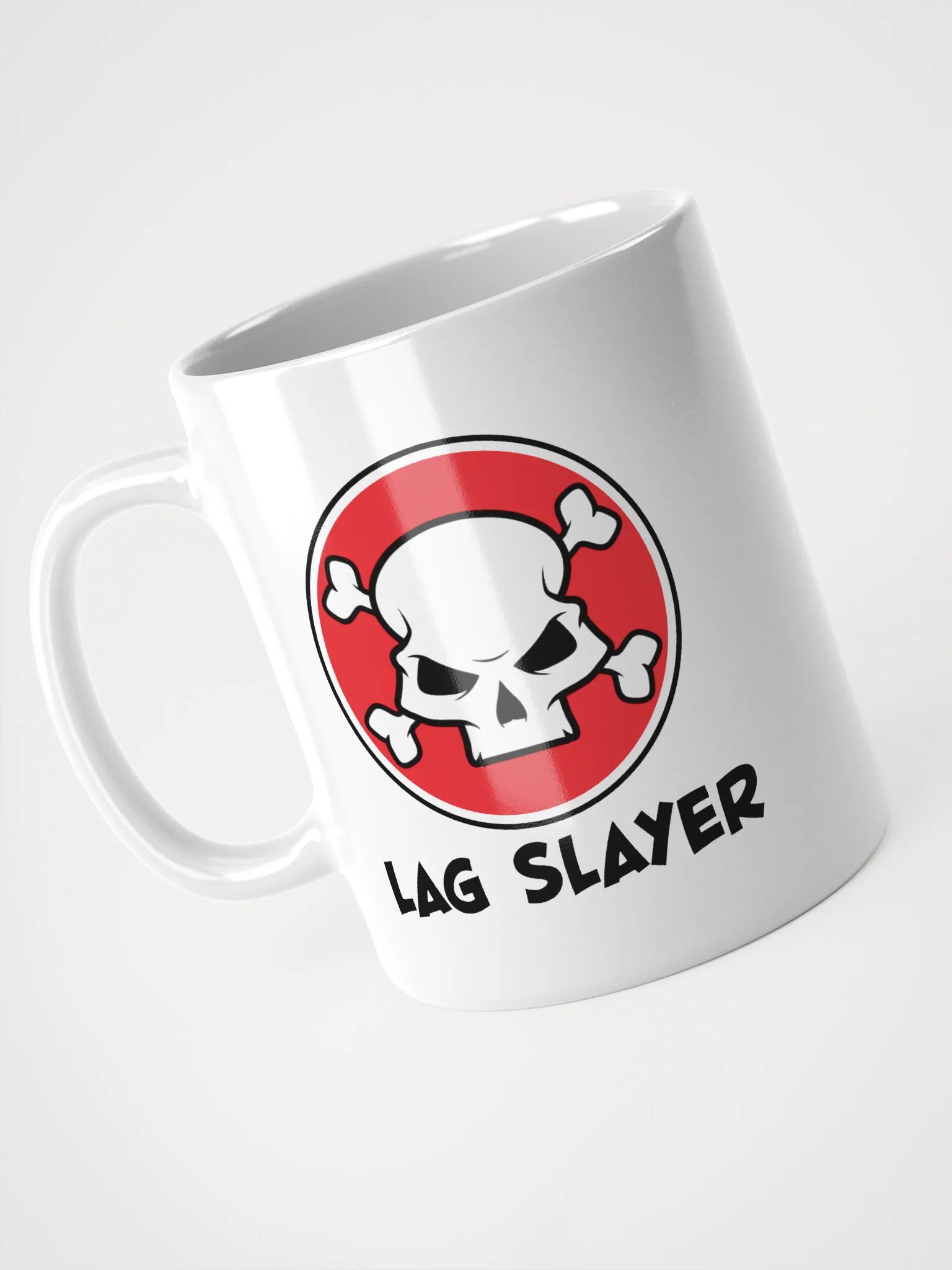 Lag Slayer Gamer Skull Coffee Mug product image (3)