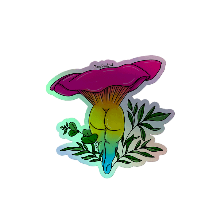 Pansexual Mush- Holo Sticker product image (2)