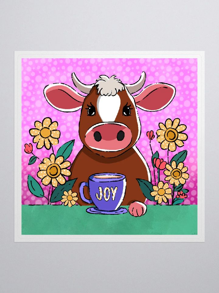 Cow Coffee Break Sticker product image (2)