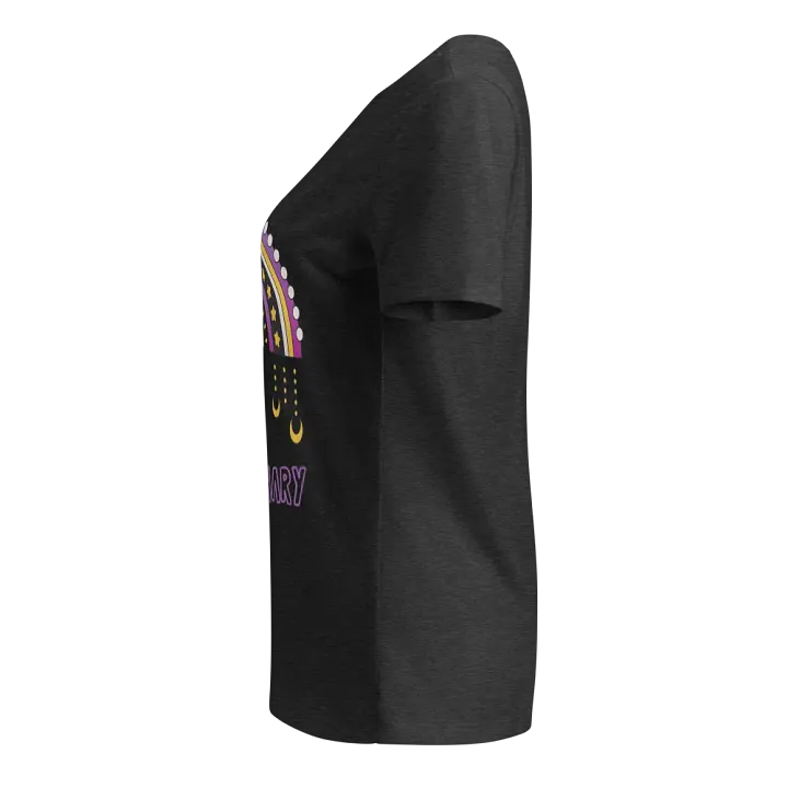 Non-Binary Rainbow V-Neck Tee product image (15)