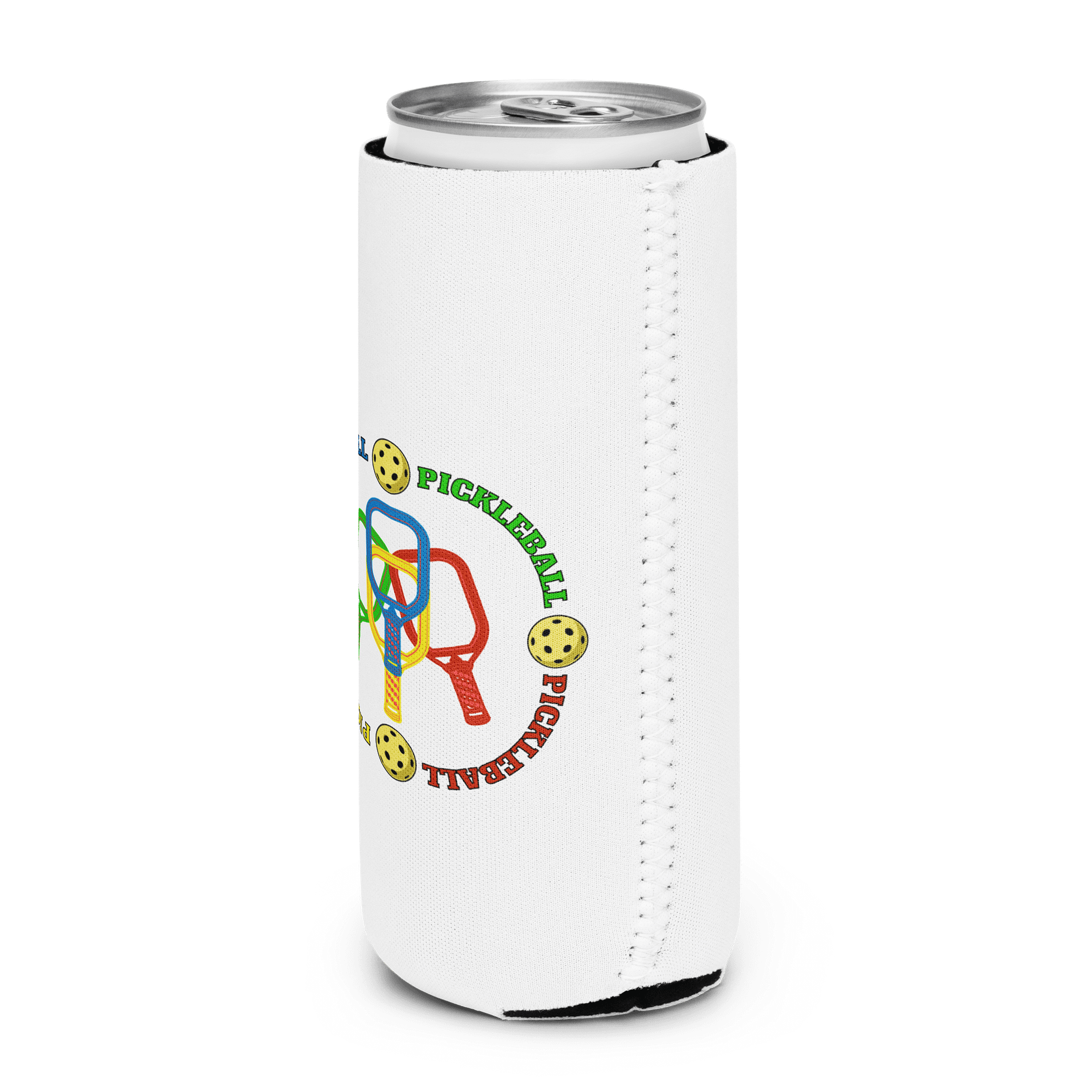 Pickleball Four Circle Colors Paradise Can Cooler product image (2)