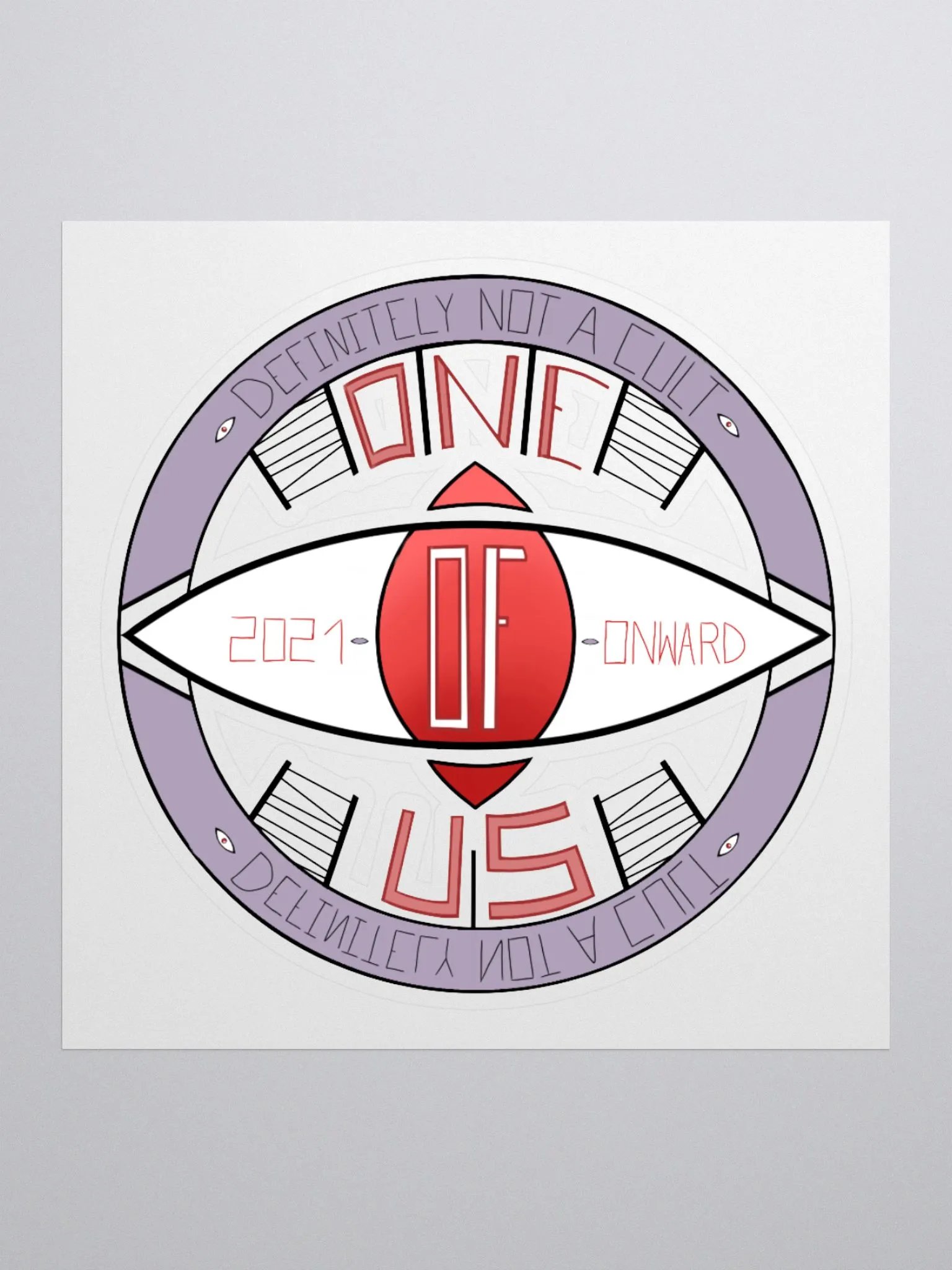 Not-A-Cult Sticker product image (1)