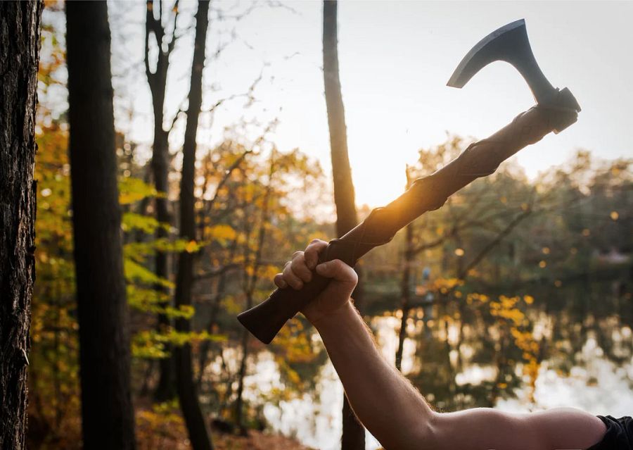 Two-Handed Viking Bearded Battle Axe product image (3)