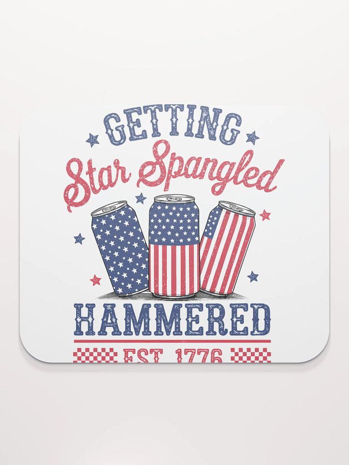 Star Spangled Hammered Mouse Pad product image (2)