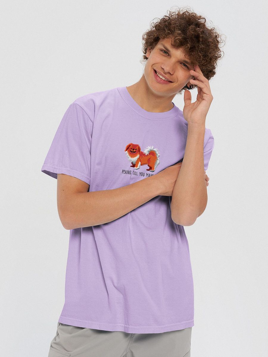 Peking Till You Make It T-Shirt(Embroidered) of a Pekingese(Red) product image (8)