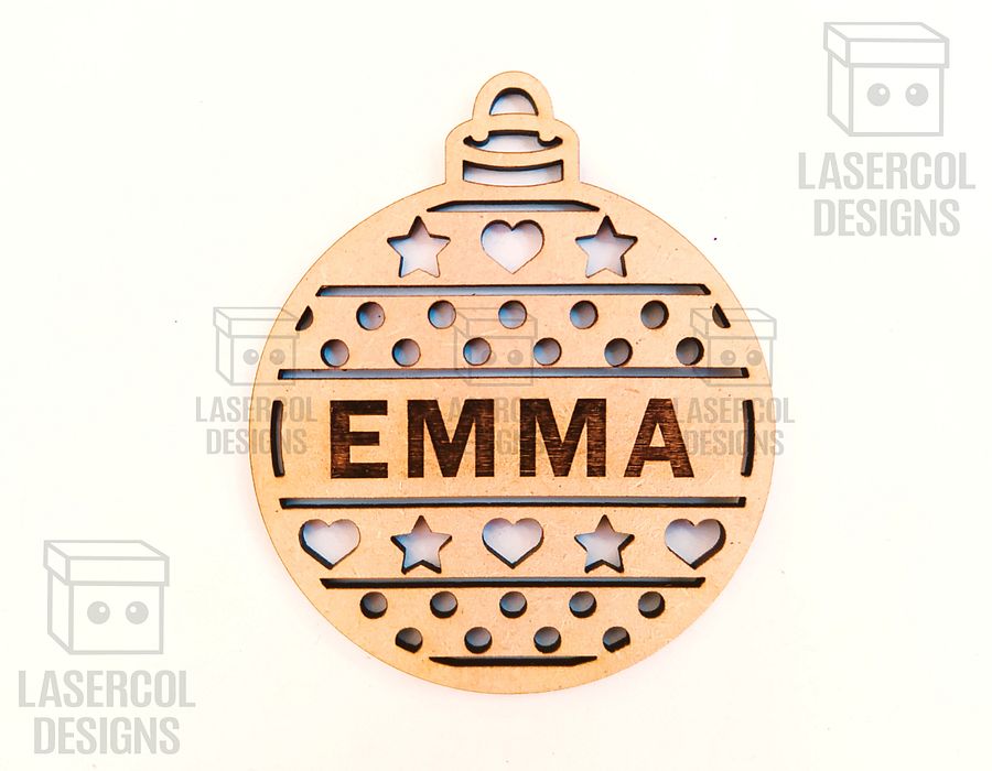 Christmas Ornaments (Ready to Personalize) - Laser Cut Files product image (4)