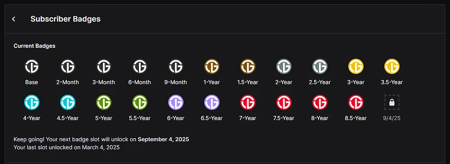 Subscriber Badge