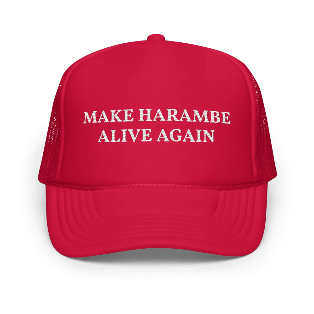 Make Harambe Alive Again - Embroidered Trucker Cap Hat product image (1)